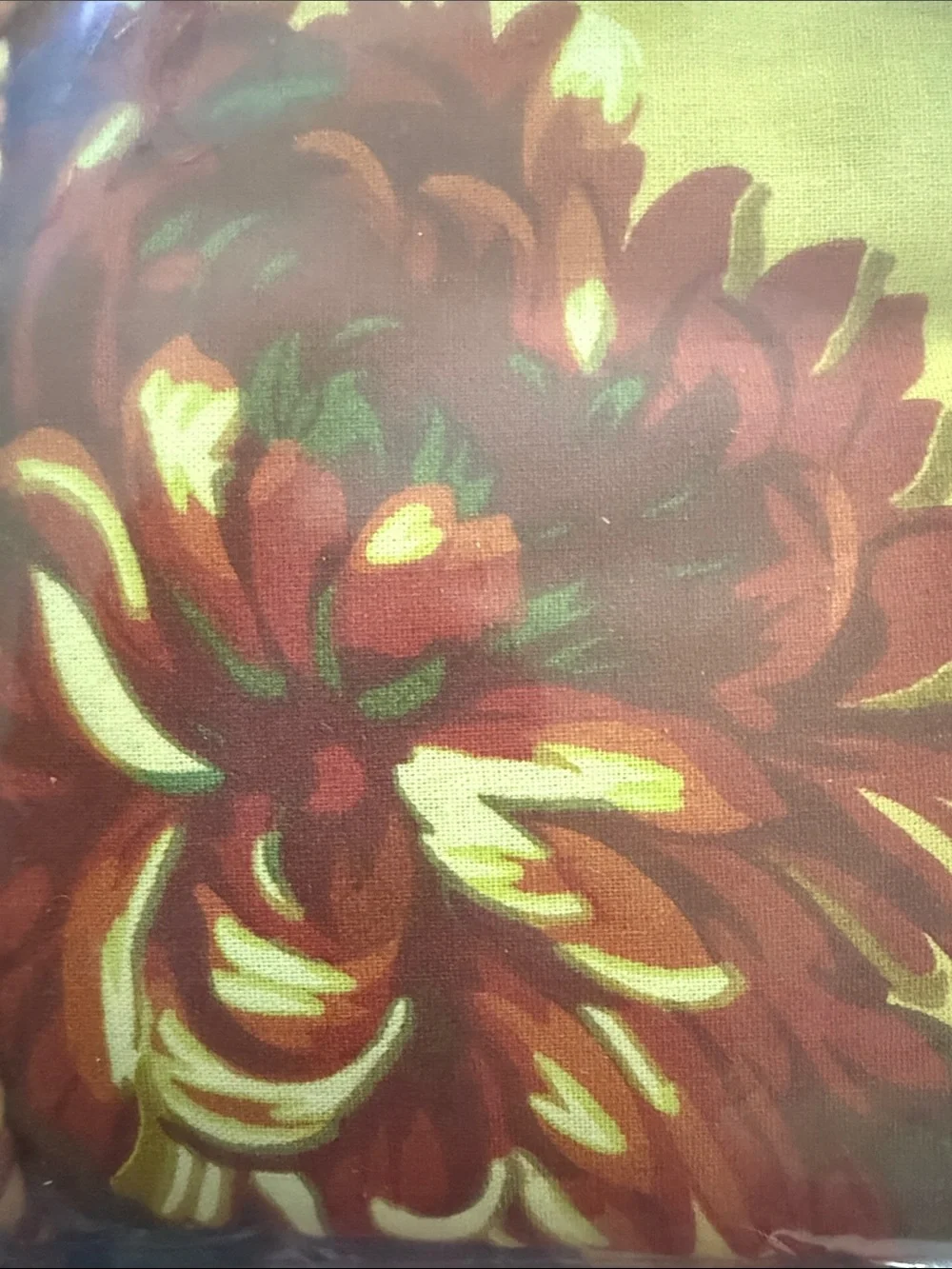 APRIL CORNELL Yellow and red , green Floral Cotton Tablecloth NWT
